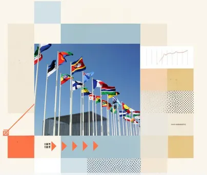 Photo of country flags for G-FINDER cover