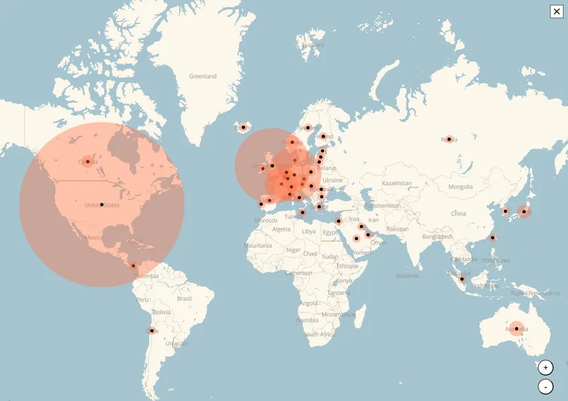 Image of interactive map for Ripple reports