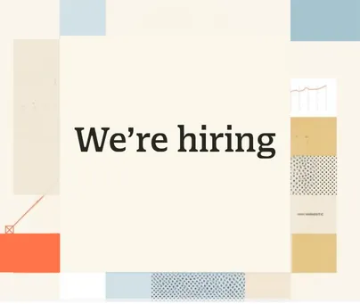 We're hiring visual